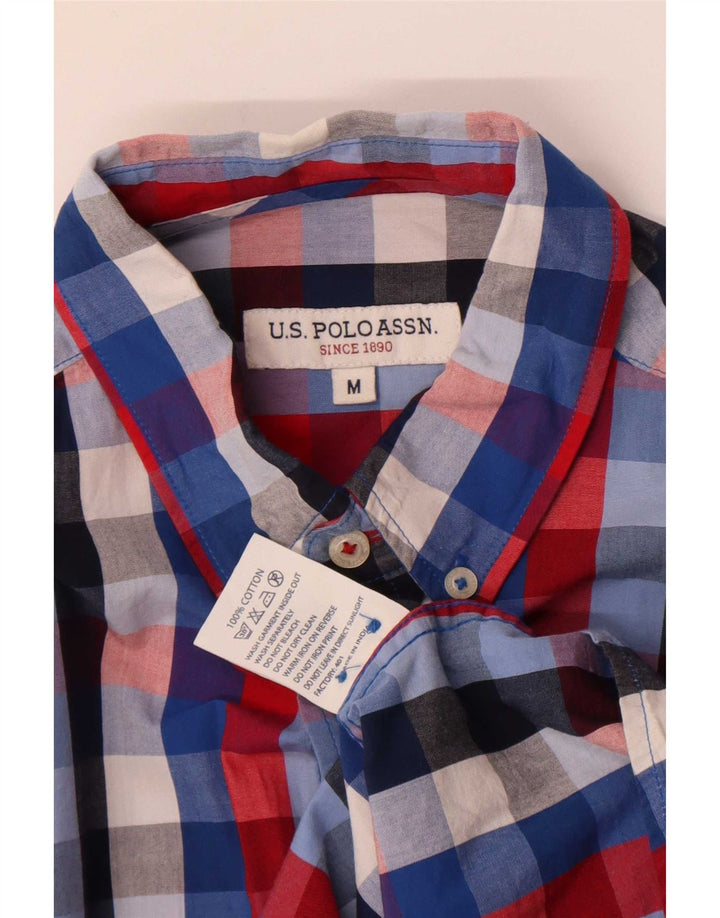 U.S. Polo Assn. Mens Shirt Medium Multicoloured Gingham Cotton