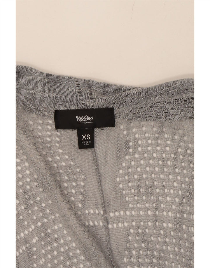 MOSSIMO Womens Open Cardigan Sweater UK 6 XS Grey Rayon Vintage Mossimo and Second-Hand Mossimo from Messina Hembry 