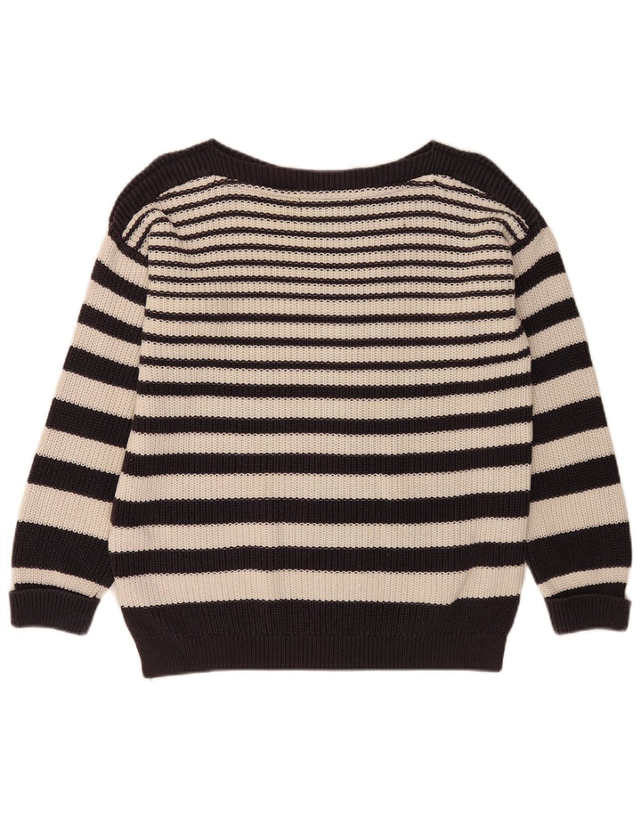 Marks & Spencer Pull col bateau pour femme UK 14 Bleu marine moyen