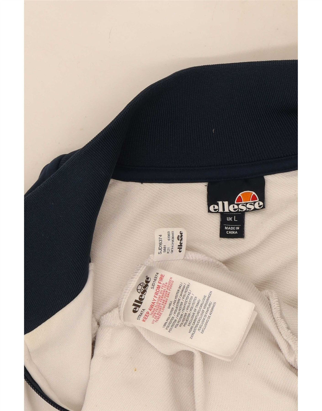 Ανδρική φόρμα Ellesse Top Jacket Large Navy Blue Colorblock Polyester