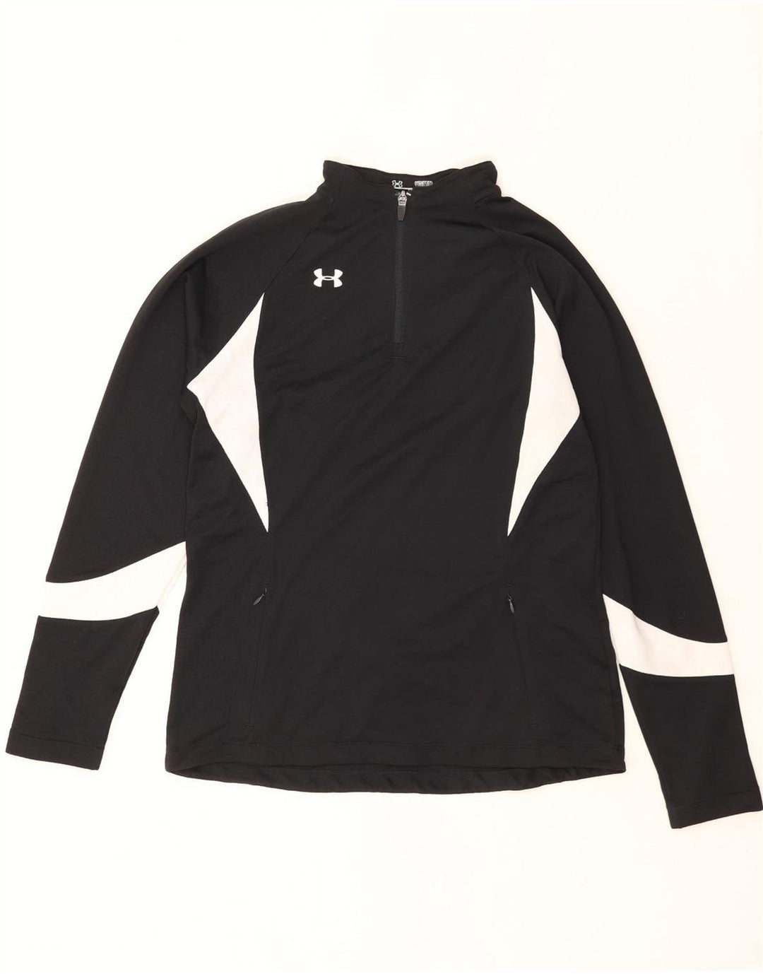 Męski dres Under Armour z zamkiem błyskawicznym i bluzą w średnim kolorze czarnym