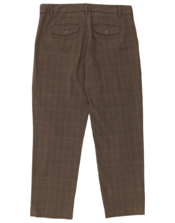 Gap Womens Straight Suit Trousers UK 8 Small W30 L27 Grey Check Polyester