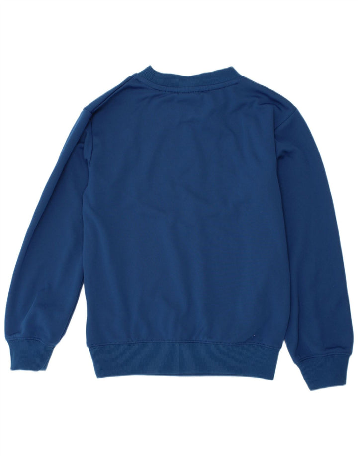 Nike Boys Graphic Sweatshirt Jumper 7-8 Years XS Blue Polyester