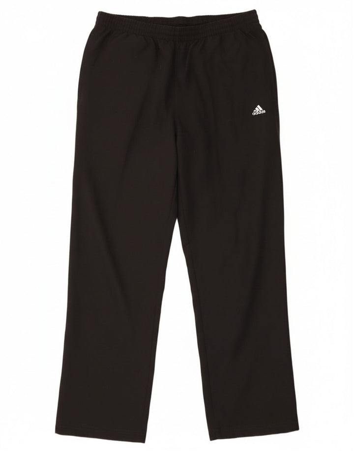 Adidas Mens Climalite Tracksuit Trousers Large Black Polyester