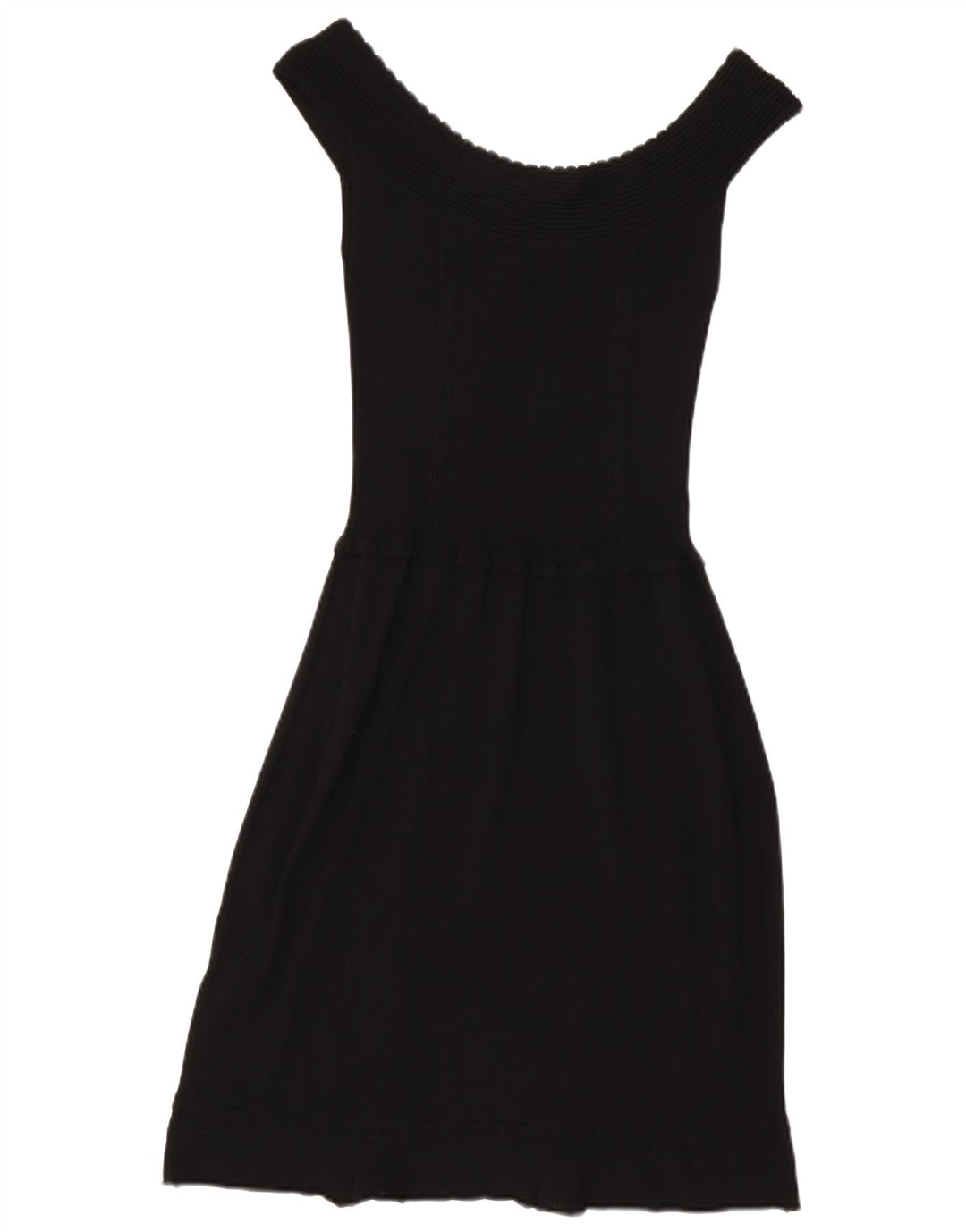 Abito Donna Liu Jo con Spalle Scoperte IT 44 Medio Nero Viscosa