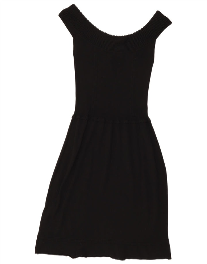 Abito Donna Liu Jo con Spalle Scoperte IT 44 Medio Nero Viscosa