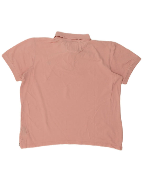 Crew Clothing Mens Polo Shirt Large Pink Cotton