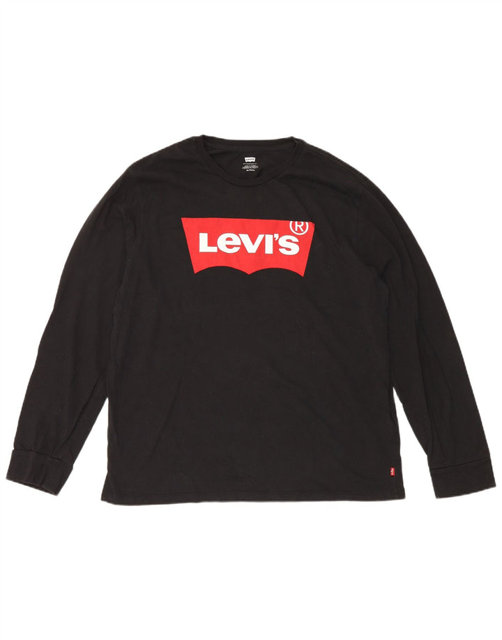 Levi's Hombre Graphic Top Manga Larga XL Algodón Negro