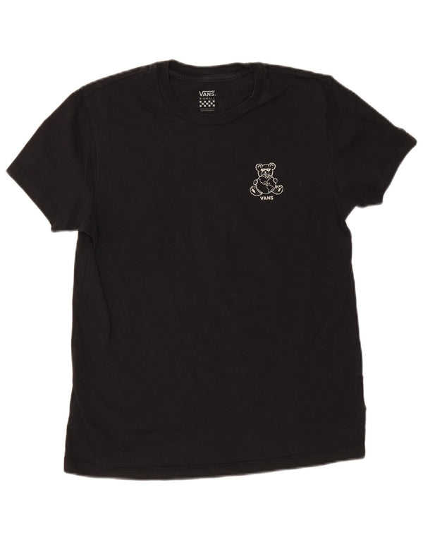 Vans Womens Graphic T-Shirt Top UK 6 XS Black