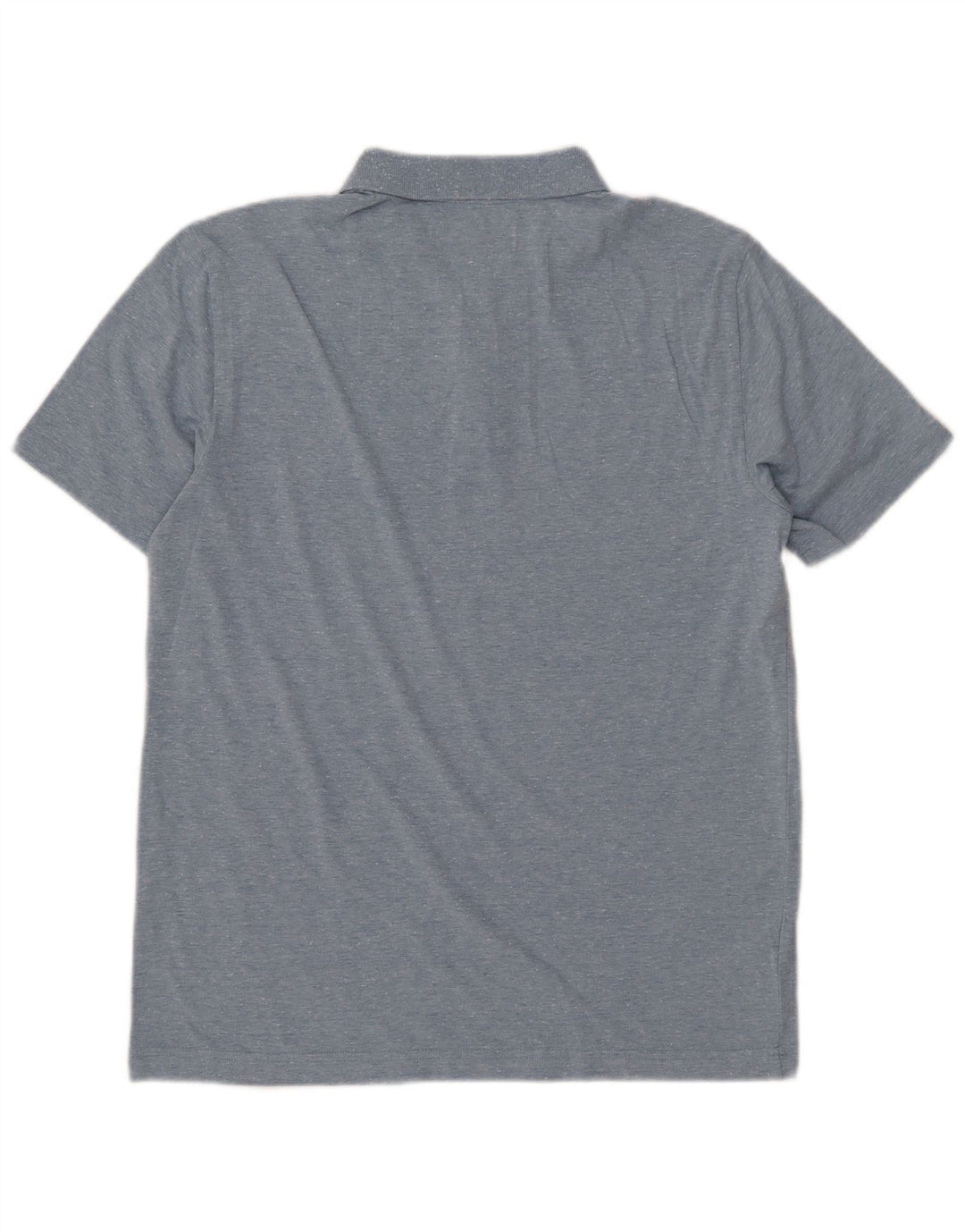 PENGUIN Mens Polo Shirt Medium Blue Flecked Cotton