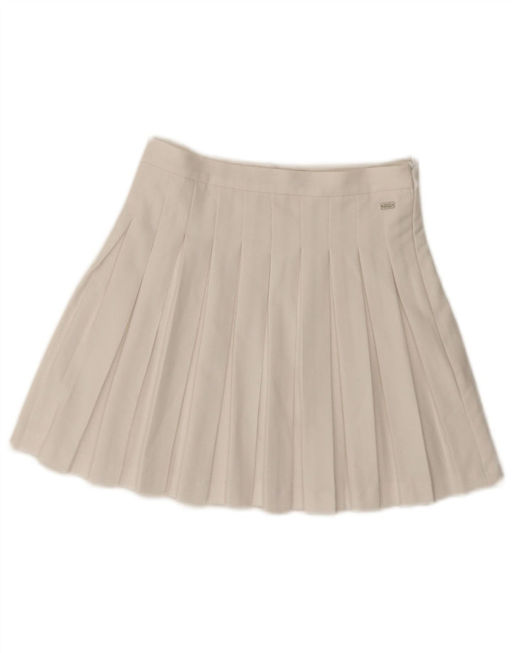 Pull & Bear Fusta plisată Mini Knife pentru femei Mic W26 Alb