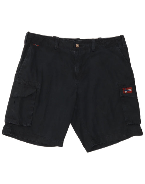Napapijri Short Cargo Homme W36 Large Bleu Marine Coton