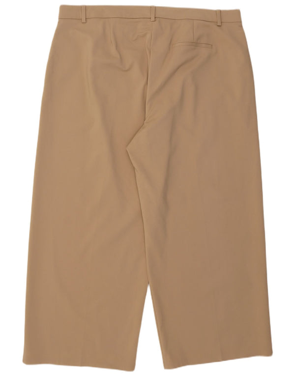 Marks & Spencer kvinders højtaljede chinobukser UK 24 4XL W44 L28 Beige