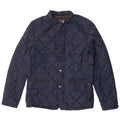 Zara Mens Quilted Jacket UK 38 Medium Navy Blue Polyester