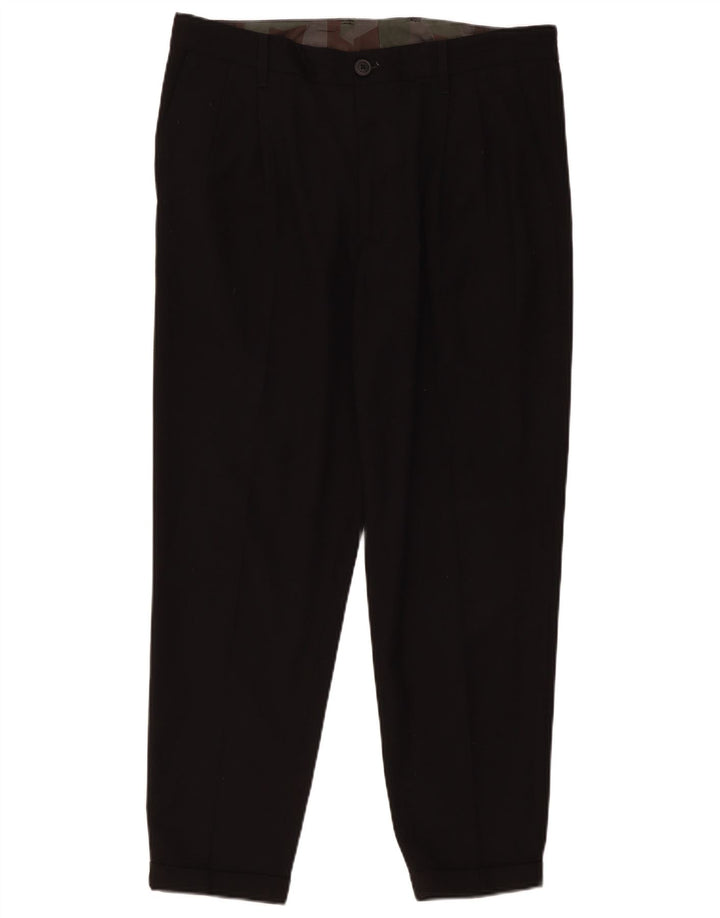 Pantaloni chino con pegging da uomo Armani Exchange W34 L28 poliestere nero