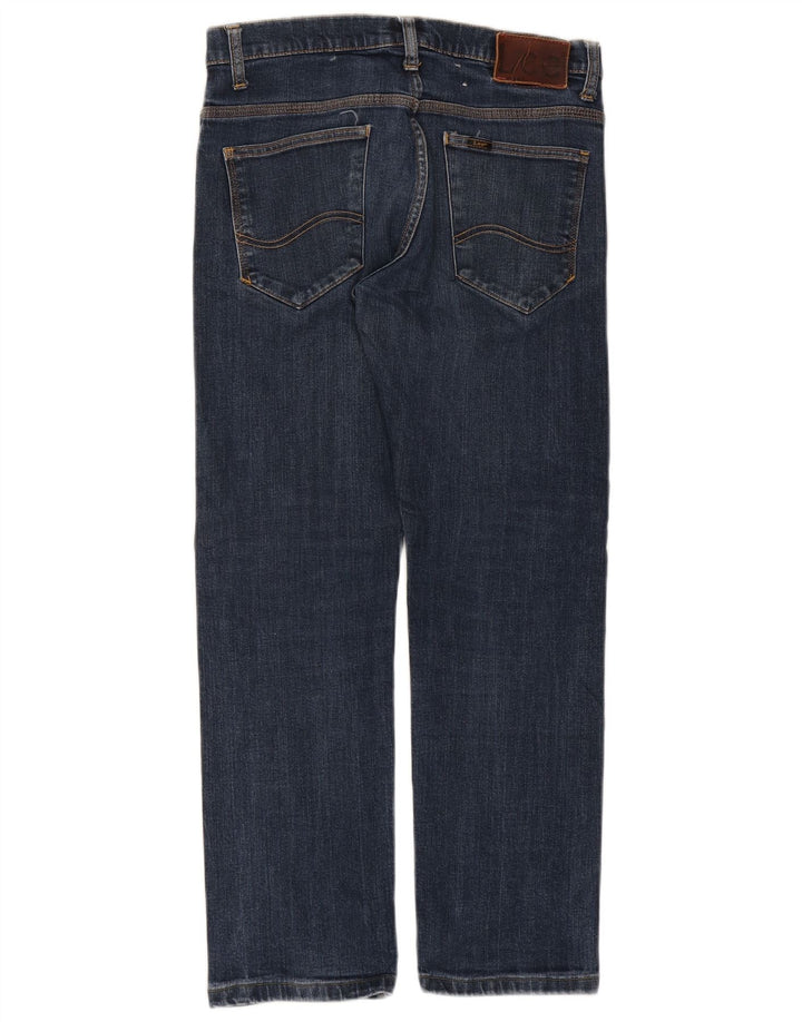 Calça jeans reta masculina Lee W32 L29 azul marinho