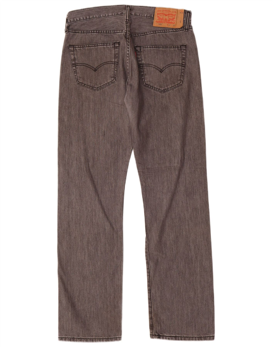 Levi's Herre 501 Straight Jeans W32 L32 Grå Bomuld