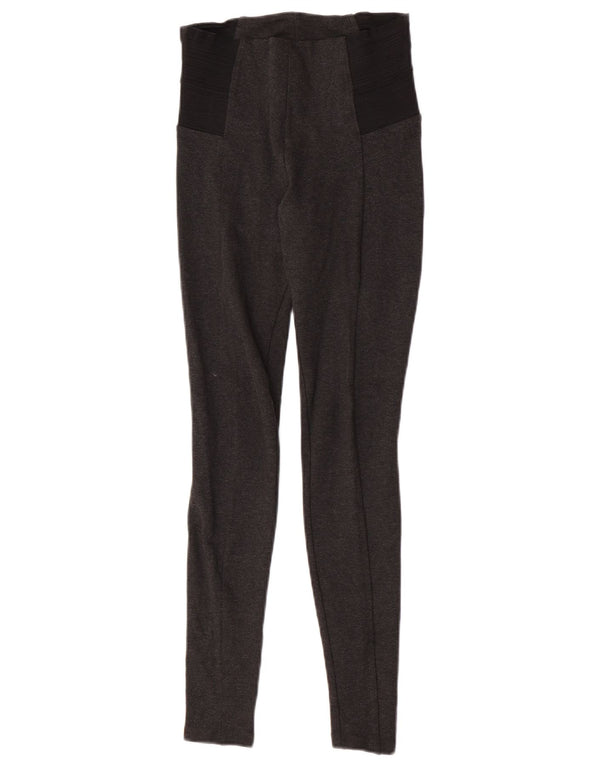 Zara Womens Leggings UK 6 XS  Grey Colourblock Viscose