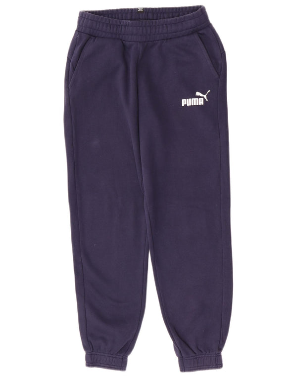 Puma Jungen-Trainingshose, Jogginghose, 13–14 Jahre, marineblaue Baumwolle