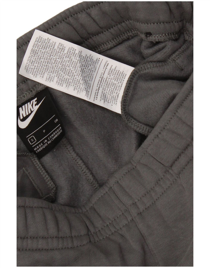 NIKE Mens Tracksuit Trousers Joggers Small  Grey Cotton