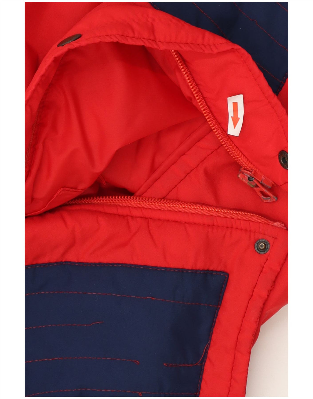 Sportitalia Mens Padded Jacket UK 38 Medium Red Colourblock