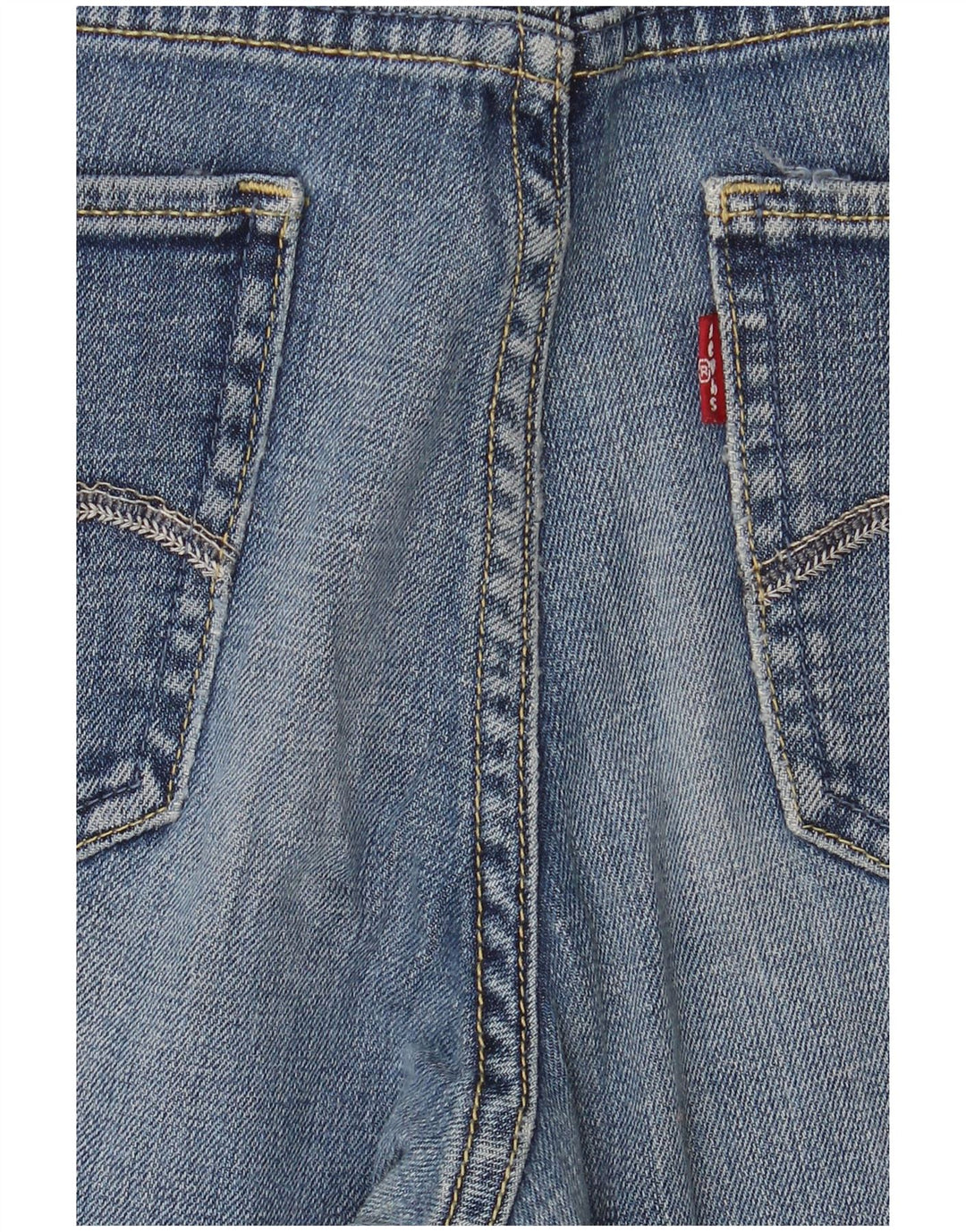 Jeans slim da donna a vita media Levi's US 8 medio W28 L28 cotone blu