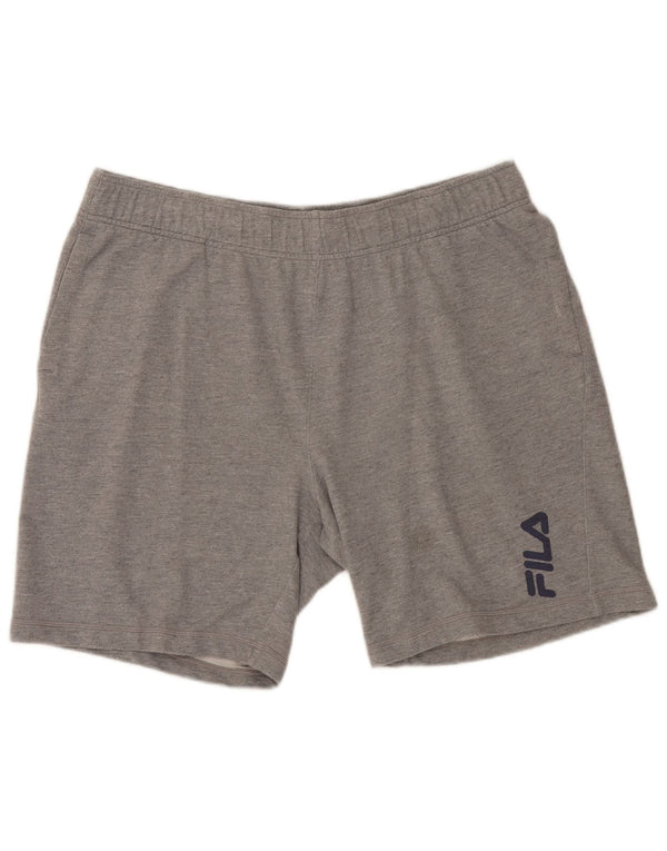 Fila Short de Sport XL Homme Gris Moucheté