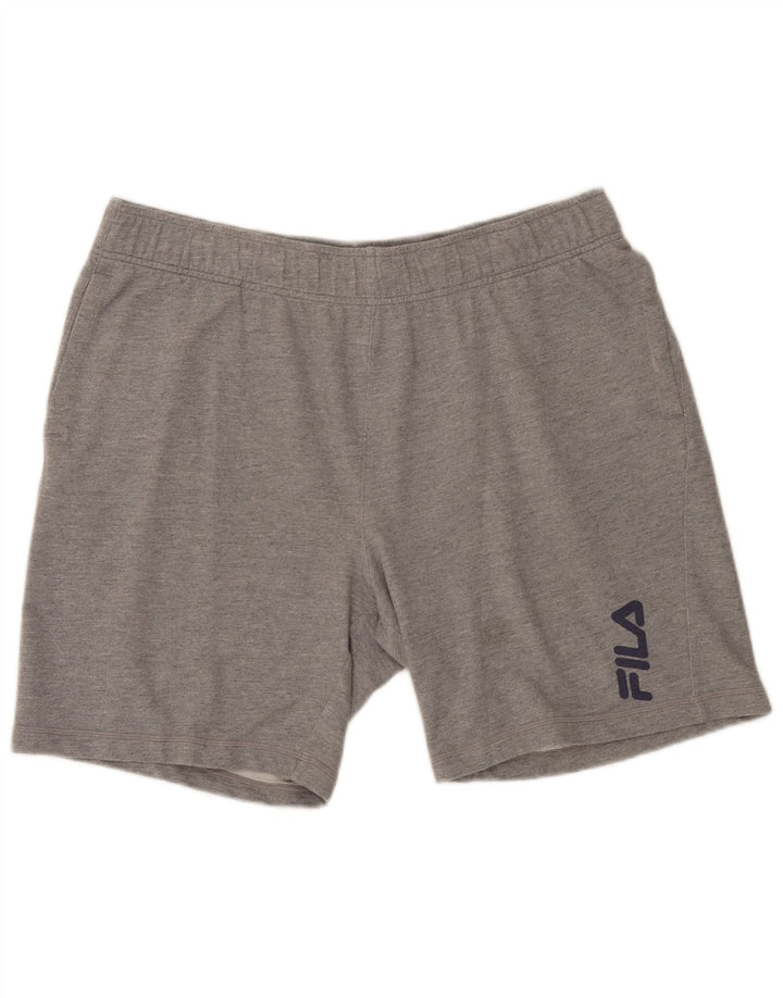 Fila Short de Sport XL Homme Gris Moucheté