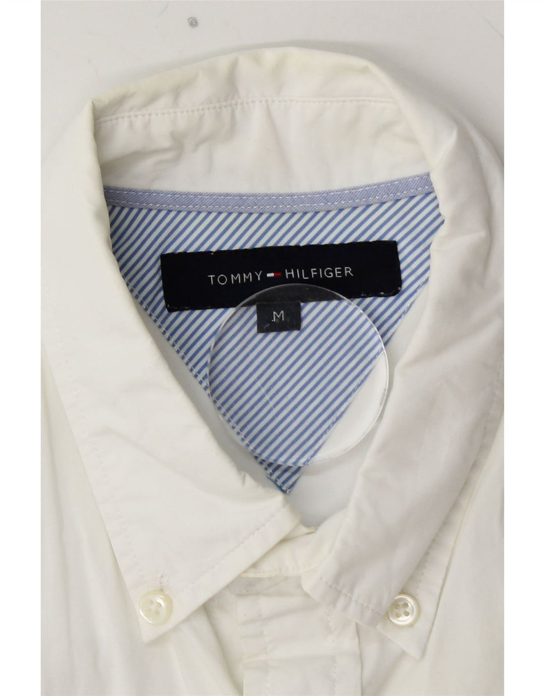 TOMMY HILFIGER Kortærmet herreskjorte Medium hvid bomuld