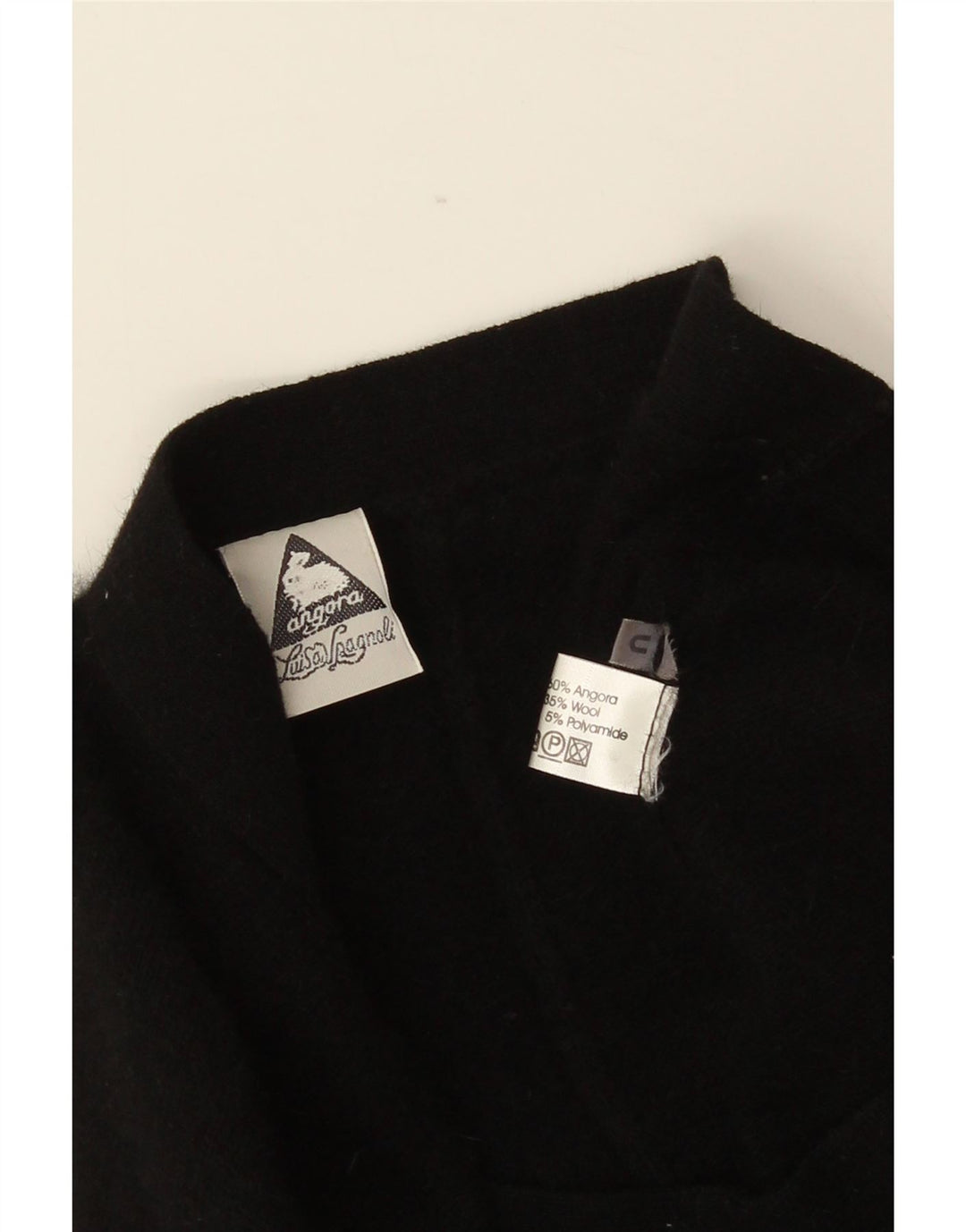 Luisa Spagnoli Womens Trumpet Skirt W28 Medium  Black Angora