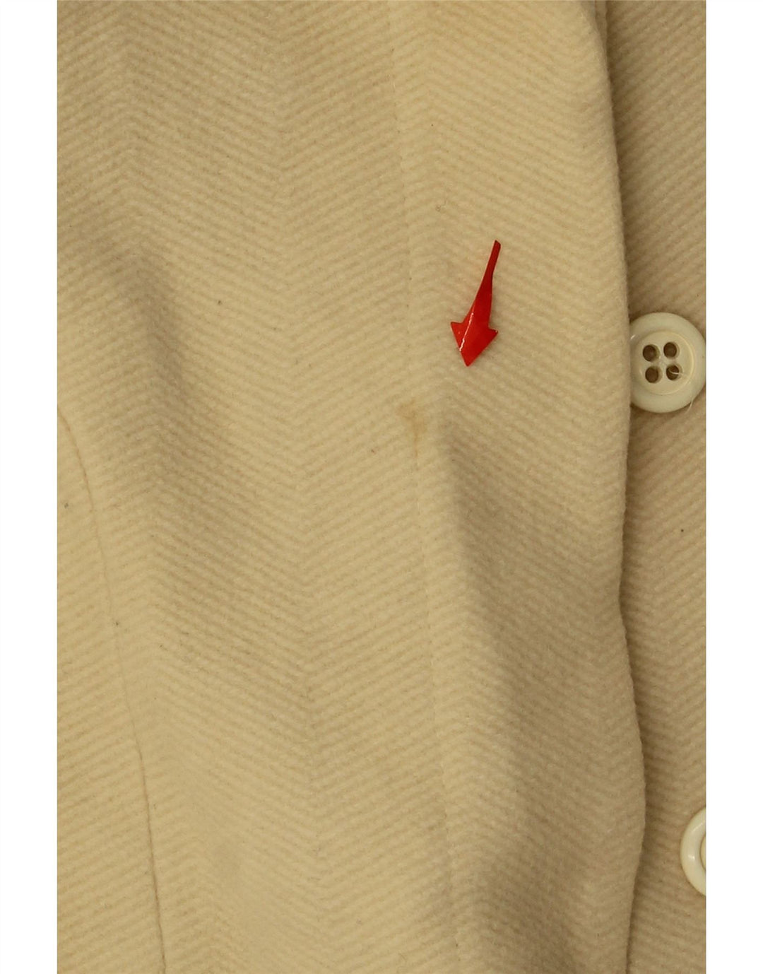 CONBIPEL Womens Overcoat UK 10 Small Beige Wool Vintage Conbipel and Second-Hand Conbipel from Messina Hembry 