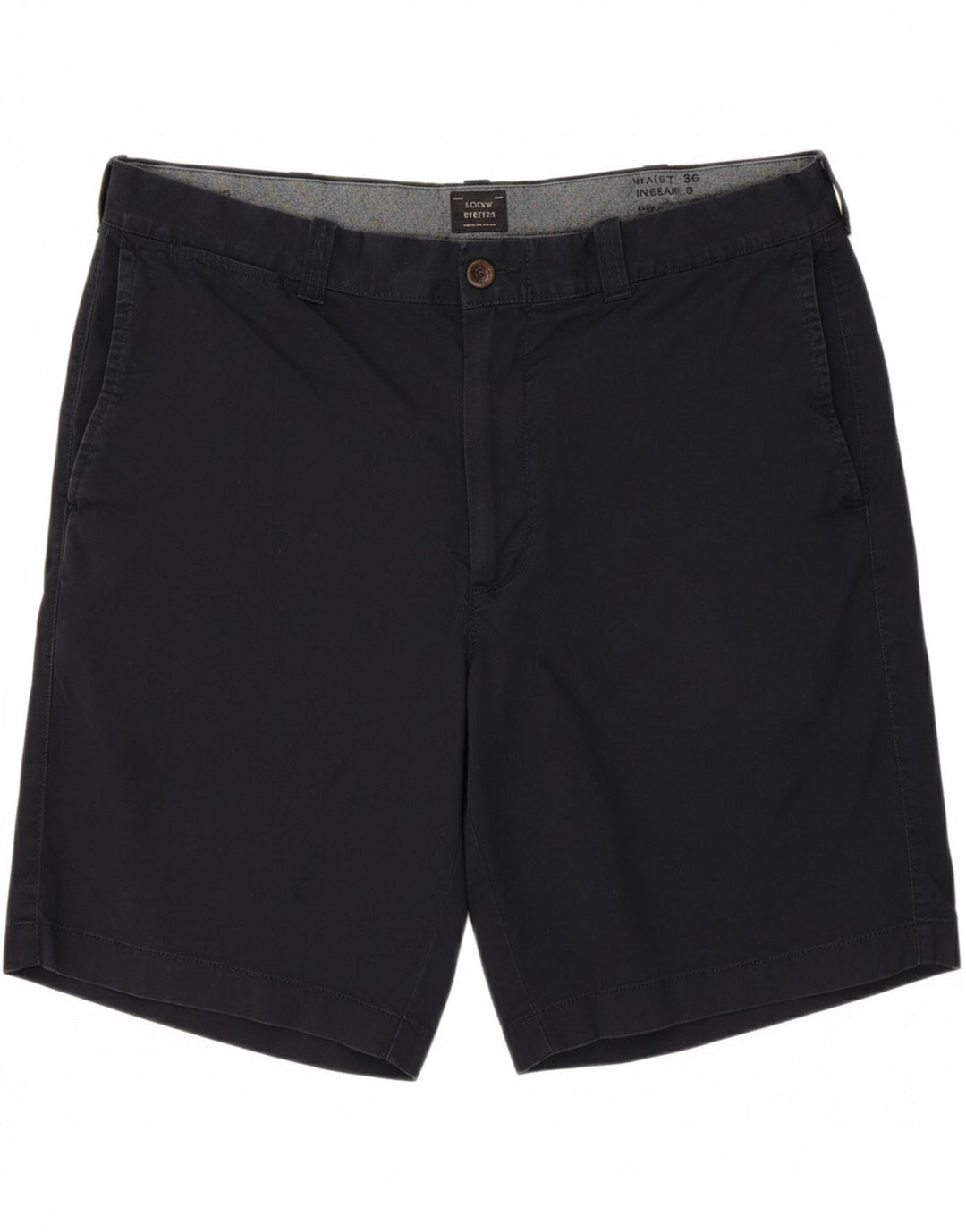J. CREW Mens Chino Shorts W36 Large  Navy Blue Cotton Vintage J. Crew and Second-Hand J. Crew from Messina Hembry 