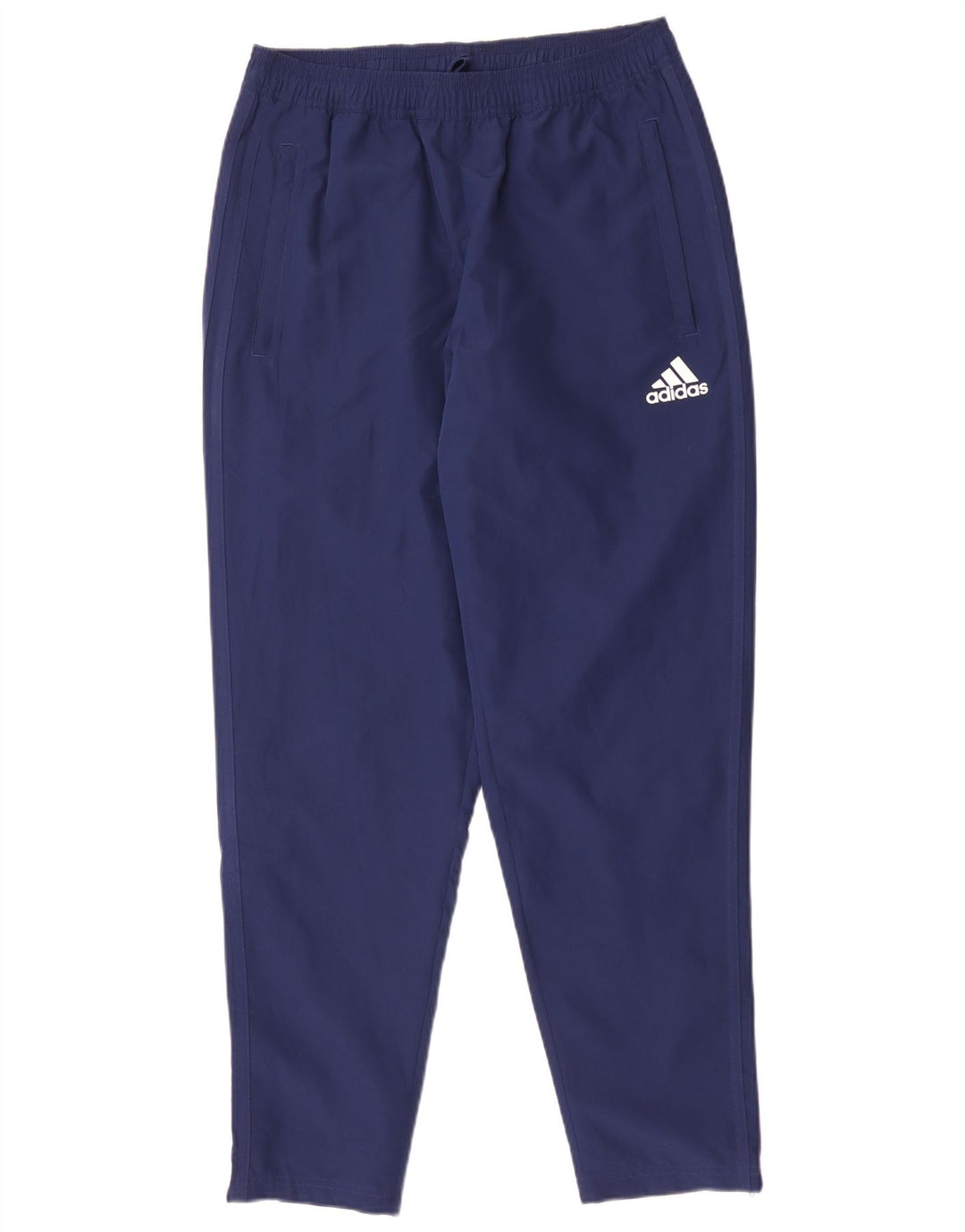 Adidas Mens Climalite Tracksuit Trousers Medium Navy Blue Polyester