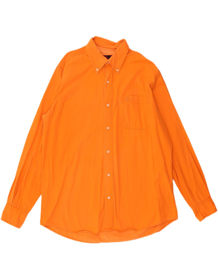 Kappa Herrenhemd XL Orange Baumwolle