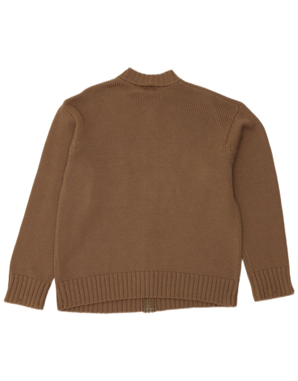 Maglione cardigan da donna Paul Smith UK 20 2XL Lana beige