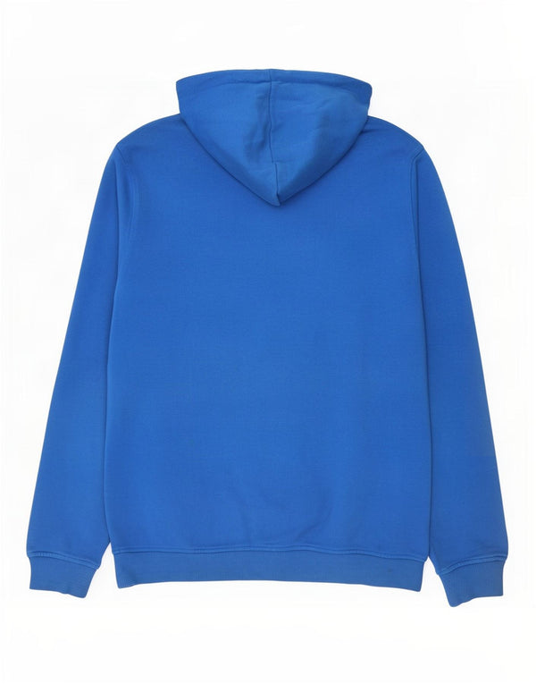 Adidas Mens Graphic Hoodie Jumper Small Blue Cotton