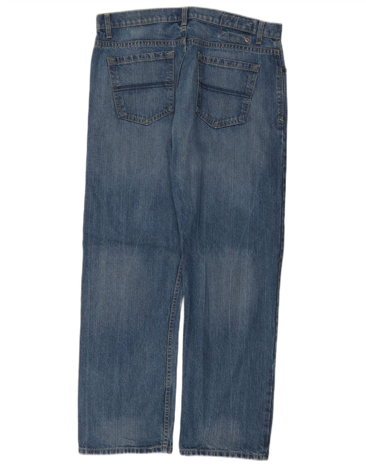 MARKS & SPENCER Mens Blue Harbour Straight Jeans W36 L29 Blue Cotton