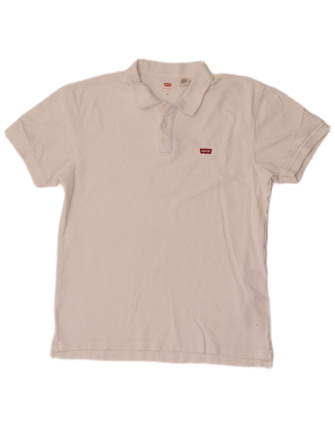 Polo Levi's da uomo in cotone bianco medio