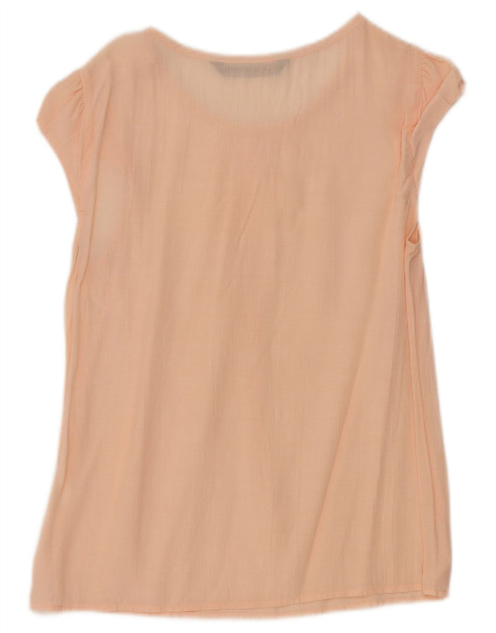 Zara Damen Bluse Top UK 8 Small Pink