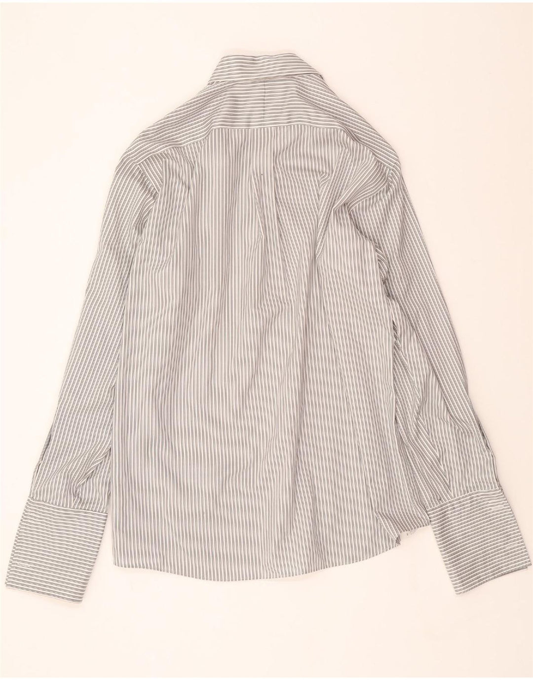 MICHAEL KORS Mens Shirt Size 16 Large Grey Pinstripe Vintage Michael Kors and Second-Hand Michael Kors from Messina Hembry 