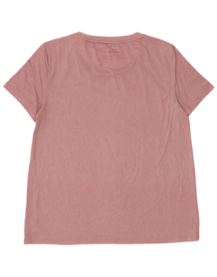 EDDIE BAUER Womens T-Shirt Top UK 10 Small Pink Polyester