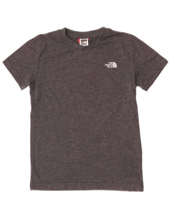 The North Face Boys T-Shirt Top 9-10 år Medium Grå Bomuld