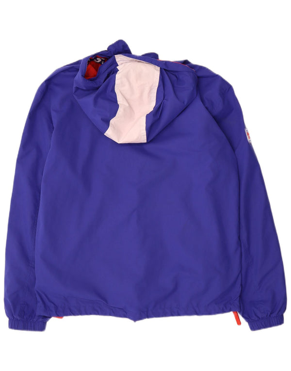 Superdry Chaqueta Anorak Con Capucha Y Estampado Para Hombre UK 36 Small Azul Colorblock