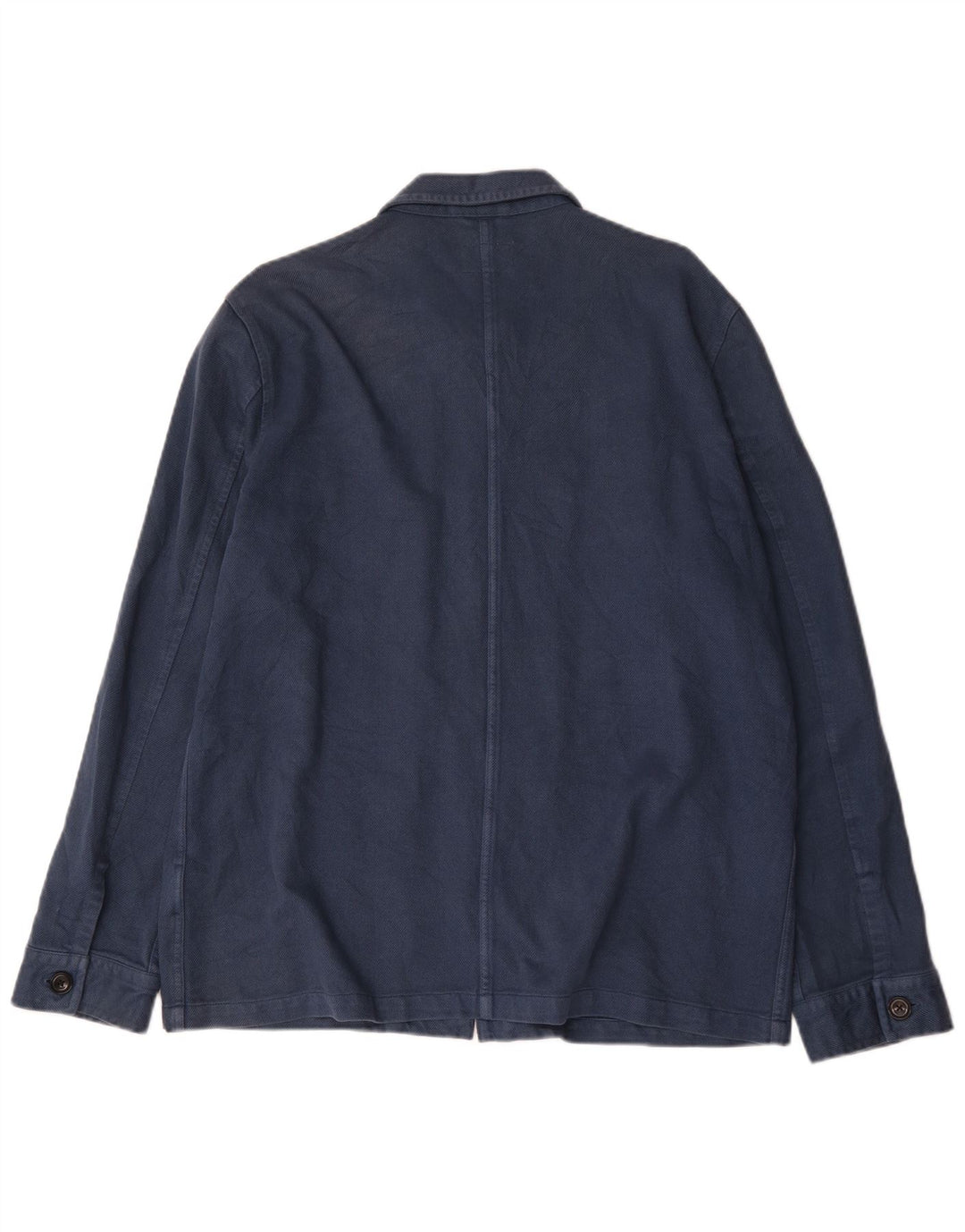 Nudie Jeans Mens Utility Jacket UK 40 Large Blue Cotton