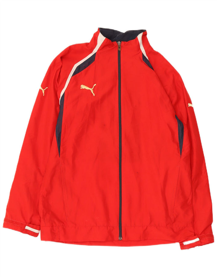 PUMA Træningsdragt til mænd, topjakke, lille rød Colourblock Polyester