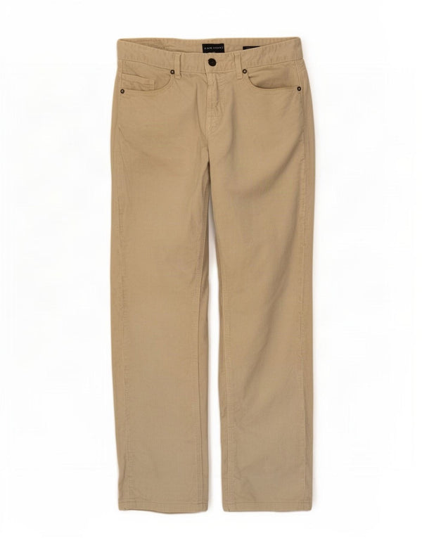 Zara Ανδρικό ίσιο κοτλέ παντελόνι EU 40 Medium W31 L28 Beige