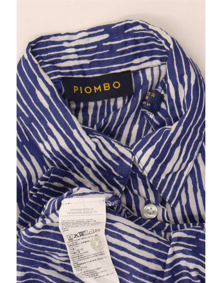 Camicia da donna Piombo UK 10 Small Blu Ikat Cotton