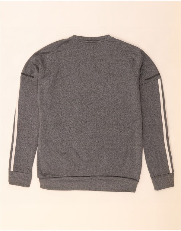 Damska bluza Adidas Jumper UK 12/14 Średni szary, nakrapiany poliester