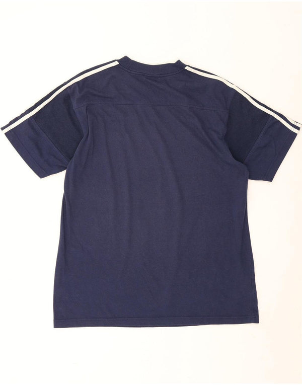 Adidas T-Shirt Homme Haut Large Bleu Marine Coton