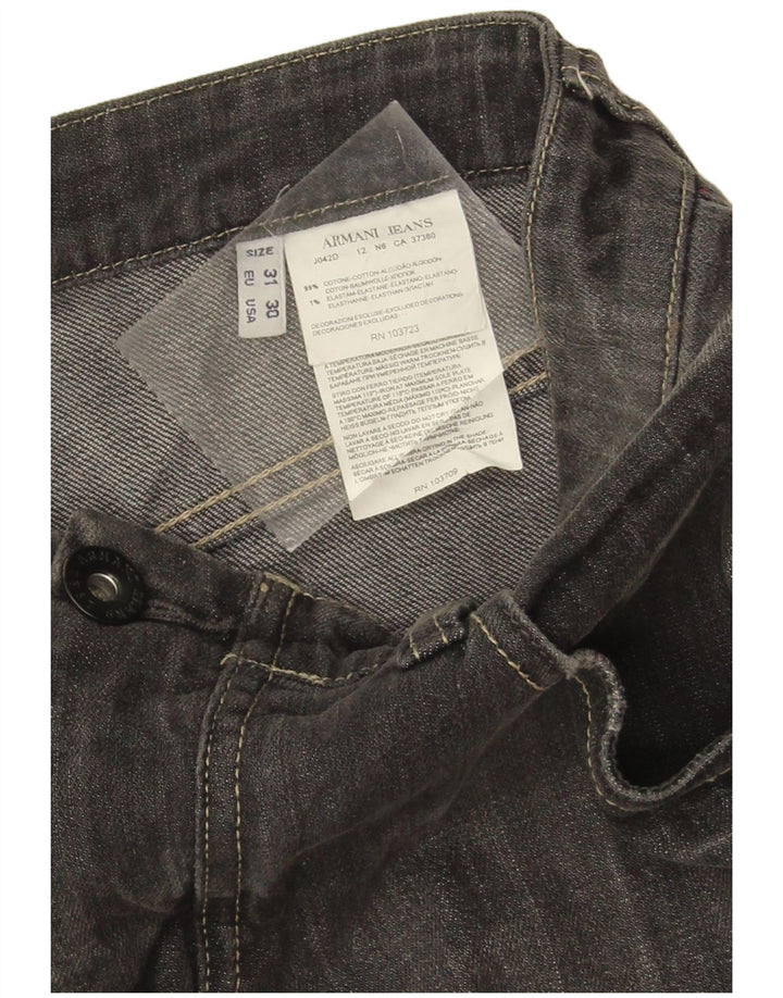 Armani Herren Slim Jeans W31 L30 Graue Baumwolle